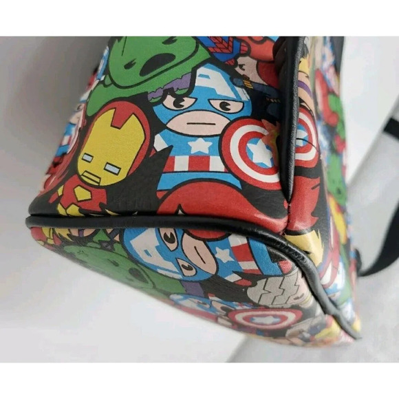 Loungefly OG Marvel Chibi Avengers Mini Backpack Black Widow Captain America EUC - Picture 14 of 16